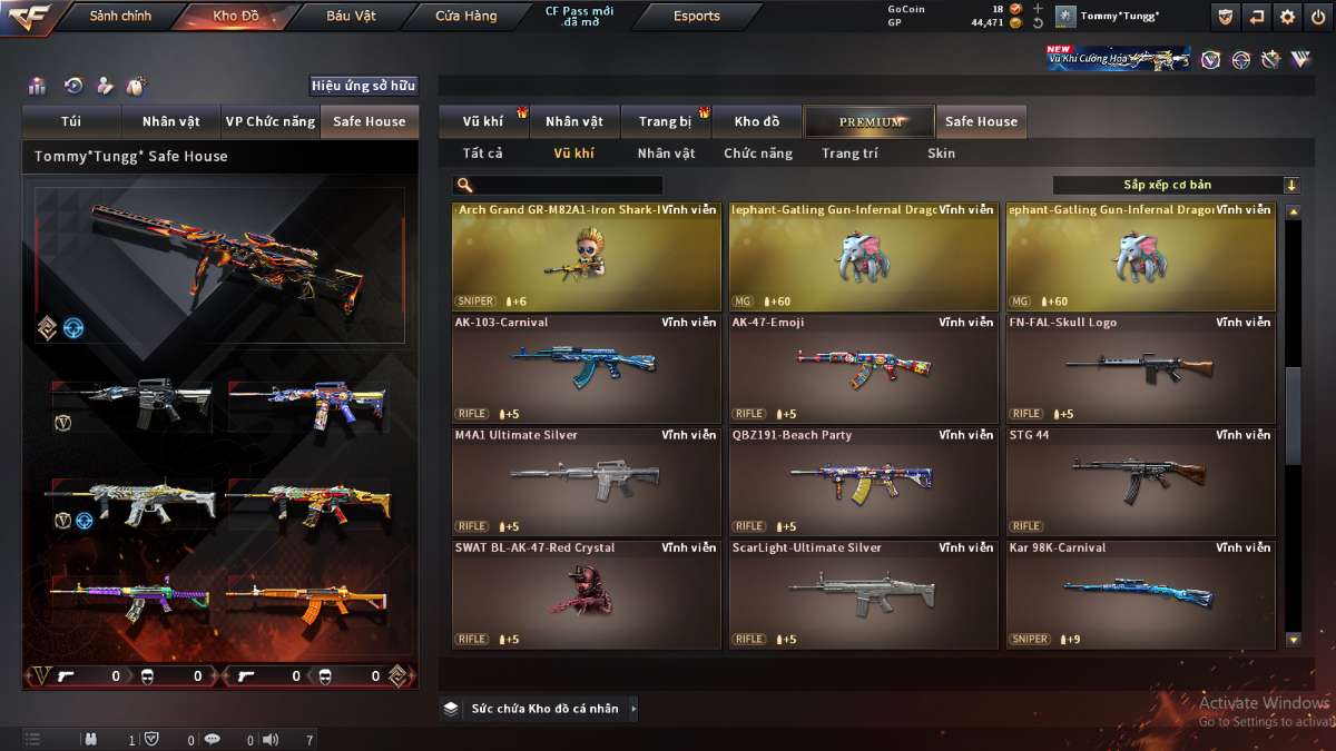 shop acc cf uy tin gia re